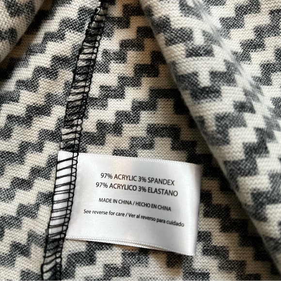 The Limited Chevron Convertible Cardigan Wrap Sweater, Sz XL - Picture 12 of 14
